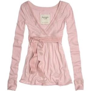 ISO Abercrombie and fitch pink baby doll top ISO